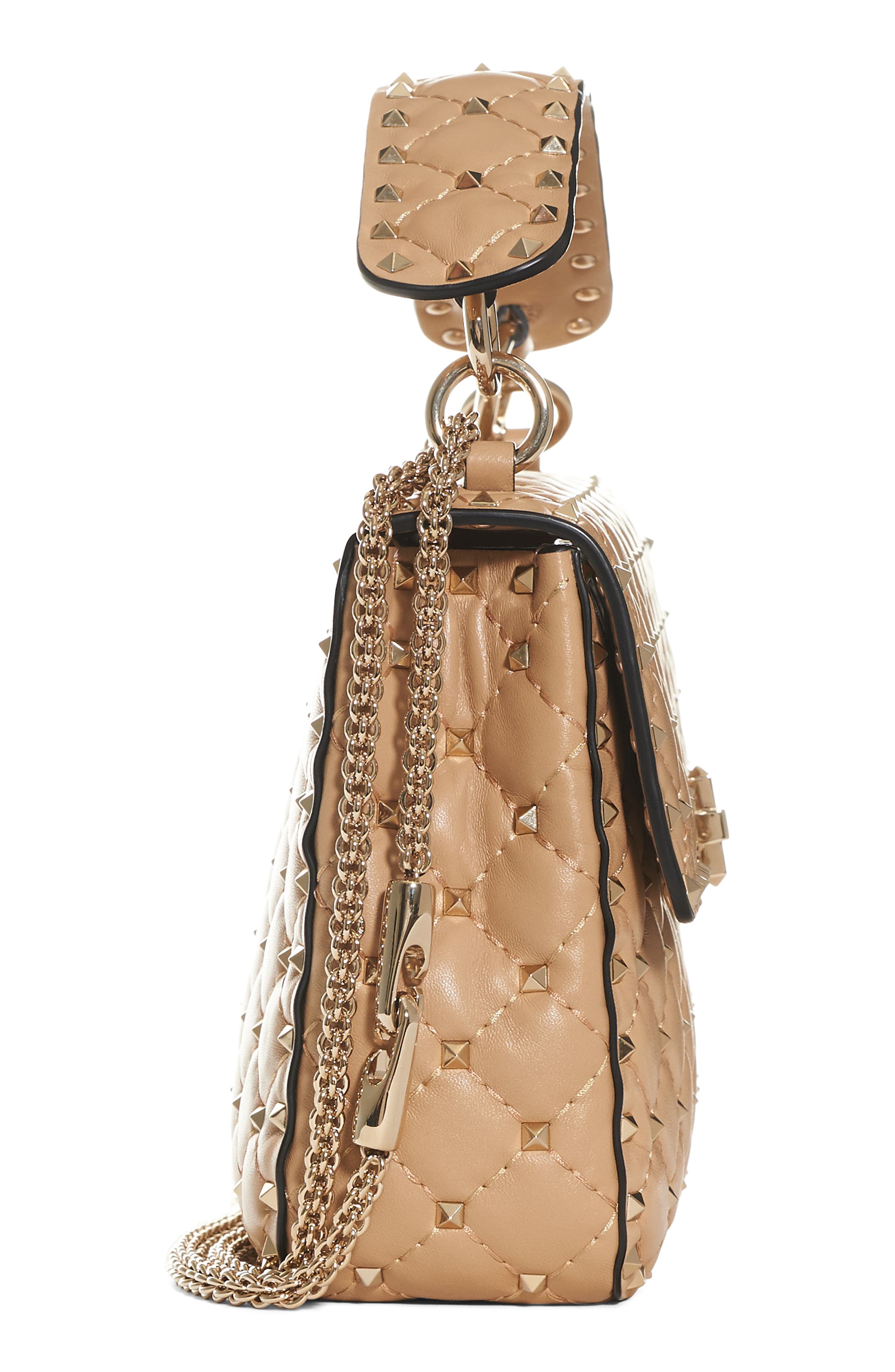 Valentino Garavani Rockstud Spike Medium Shoulder Bag, Alternate, color, 