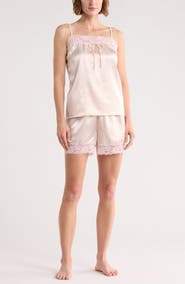 French Connection Sateen Lace Short Pajamas