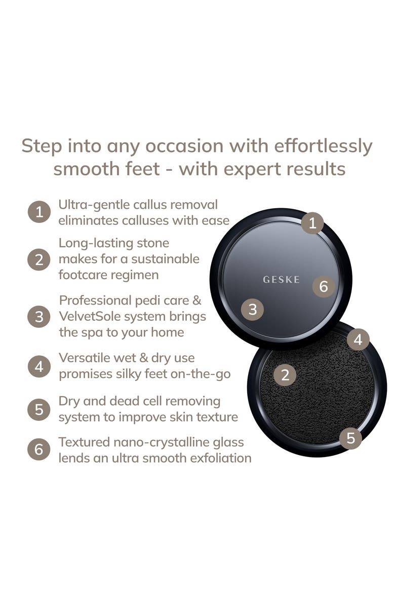 GESKE SmartAppGuided Dual Foot Smoothener | 8 in 1, Alternate, color, Black