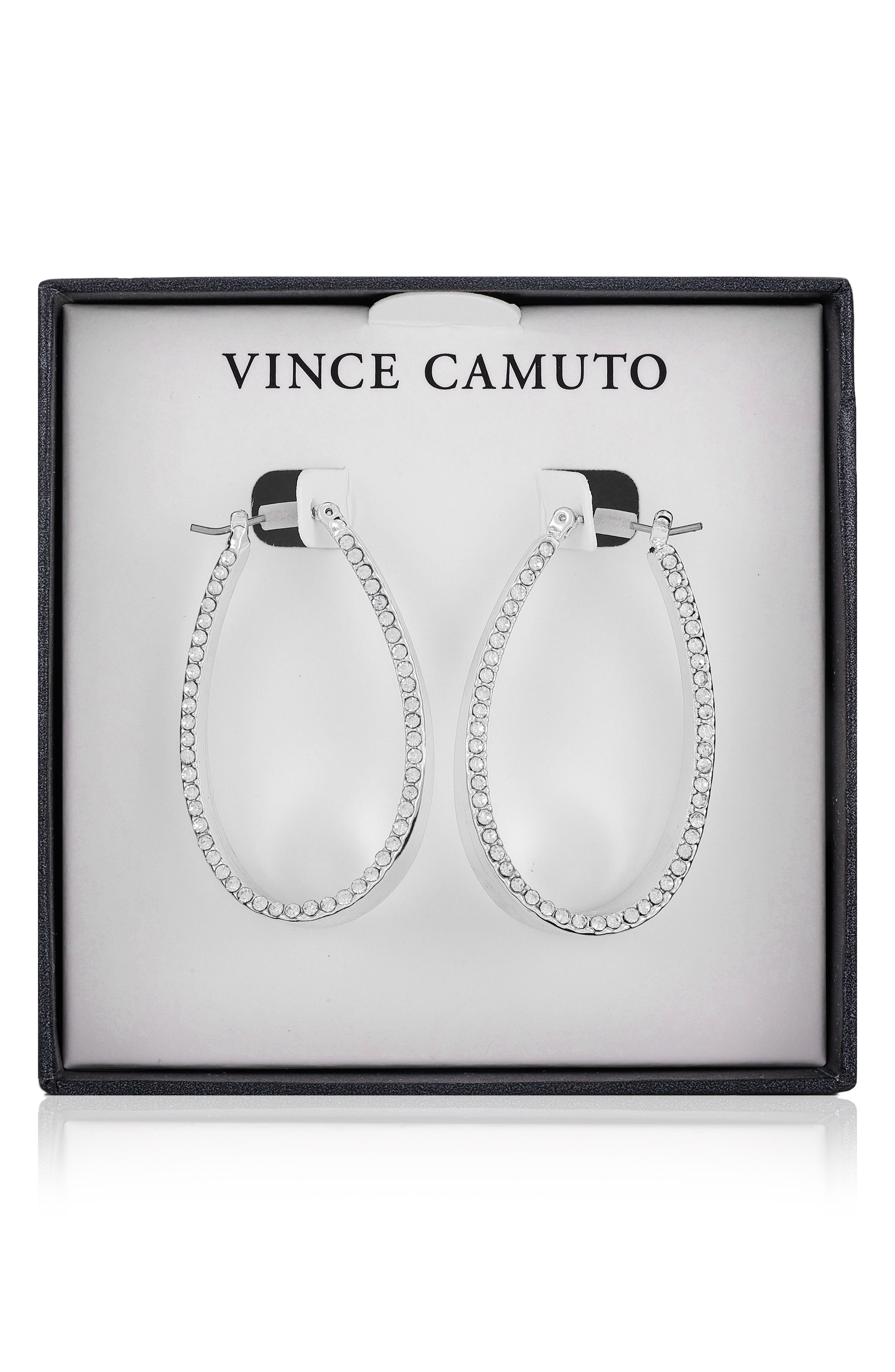 Vince Camuto Scoop Pavé Drop Earrings