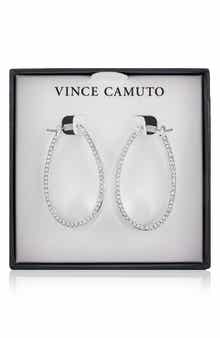 Vince Camuto Scoop Pavé Drop Earrings