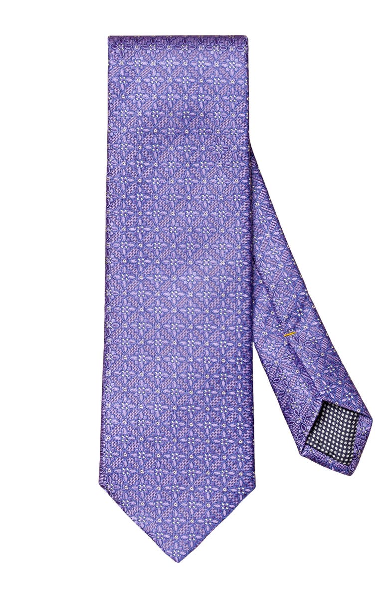 Eton Silk Tie, Alternate, color, Purple
