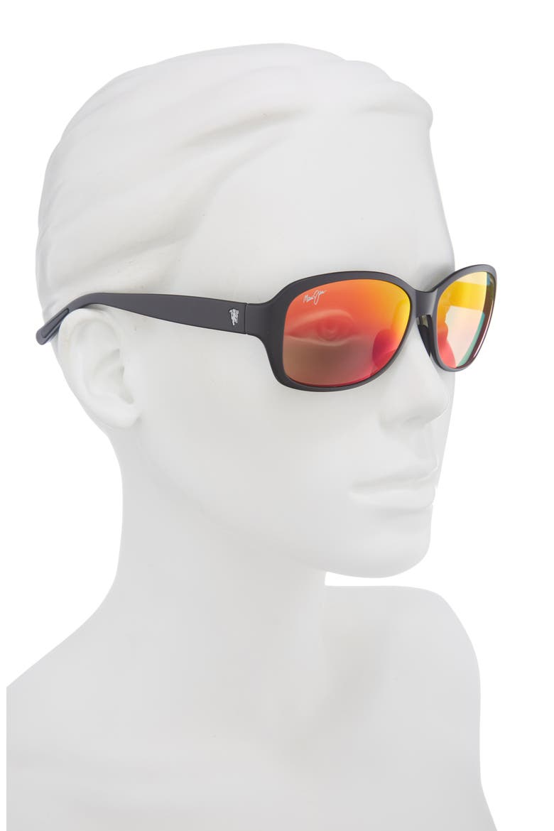Polarized Square Sunglasses, Alternate, color, BLACK BLACK LAVA