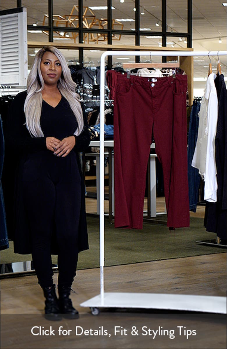 Meg Fab Ab Raw Hem High Waist Ankle Wide Leg Jeans, sales video thumbnail