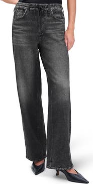 rag & bone rb Miramar Pull-On Wide Leg Cotton Terry Sweatpant Jeans