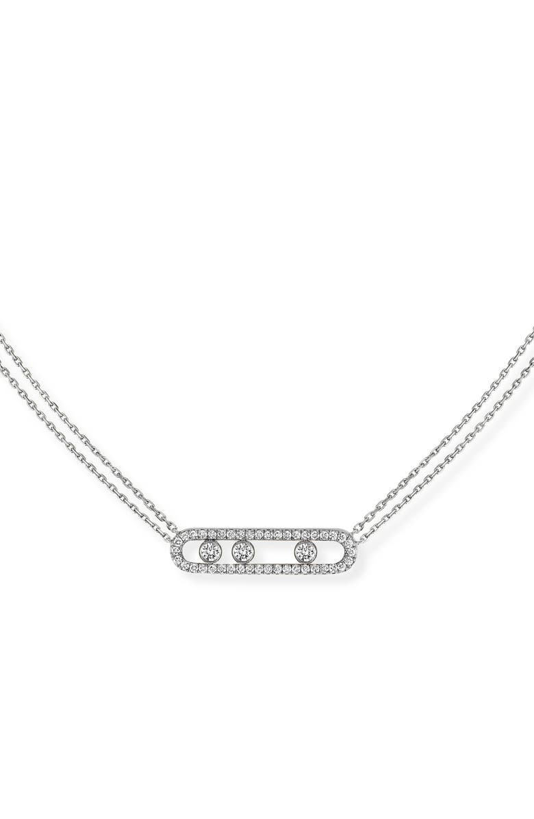 Messika Move Pavé Diamond Pendant Necklace, Main, color,