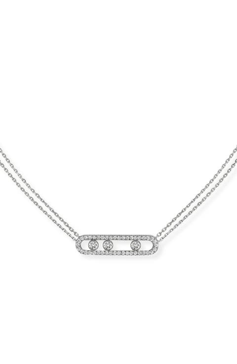Move Pavé Diamond Pendant Necklace