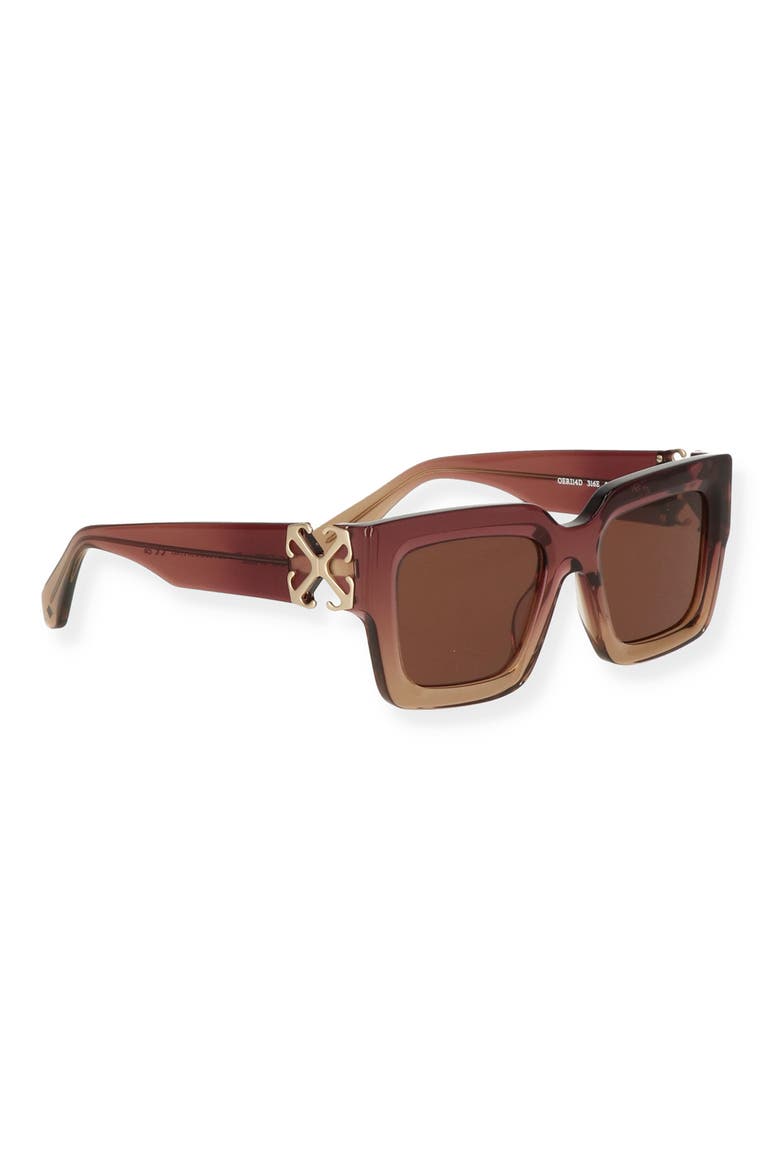 52mm Mystic Gradient Square Sunglasses, Alternate, color, GRADIENT BURGUNDY BEIGE