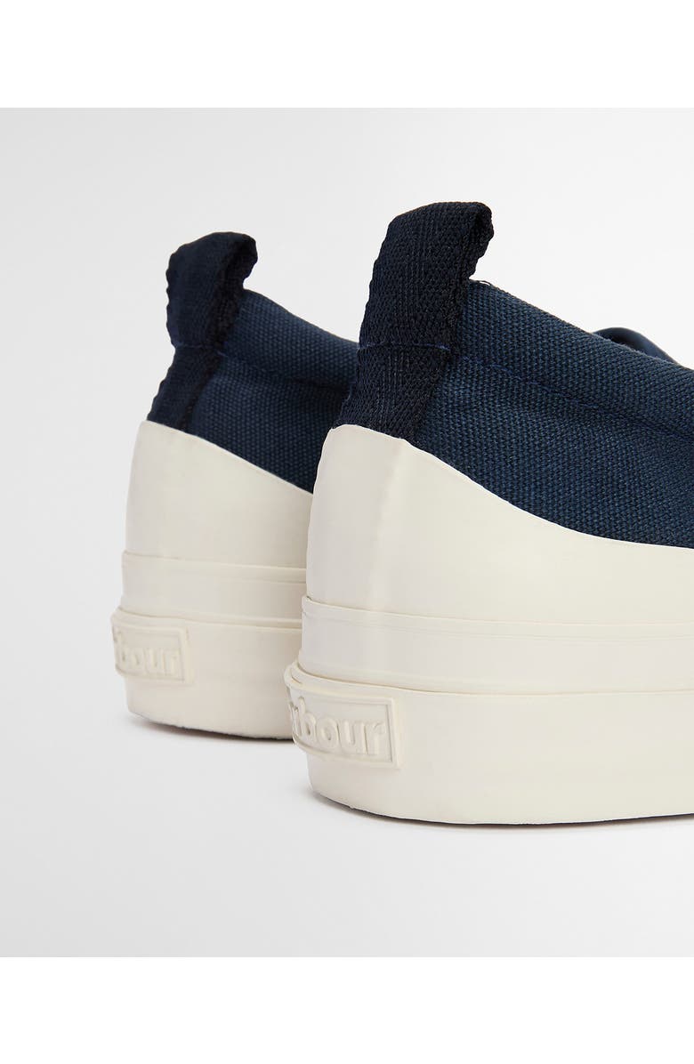 Barbour Cowan Canvas Slip-On Sneaker, Alternate, color, Navy