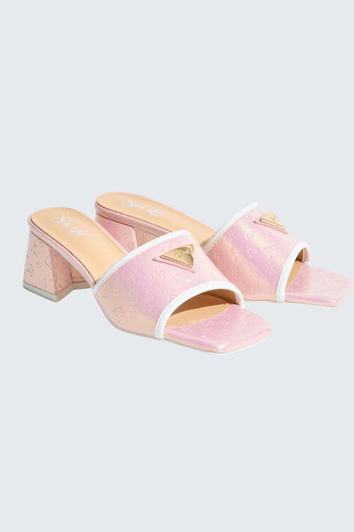 Sparkl Monogram Heel In Pink