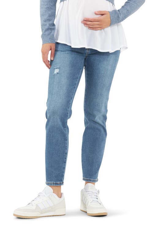 Dylan Distressed Straight Leg Maternity Jeans