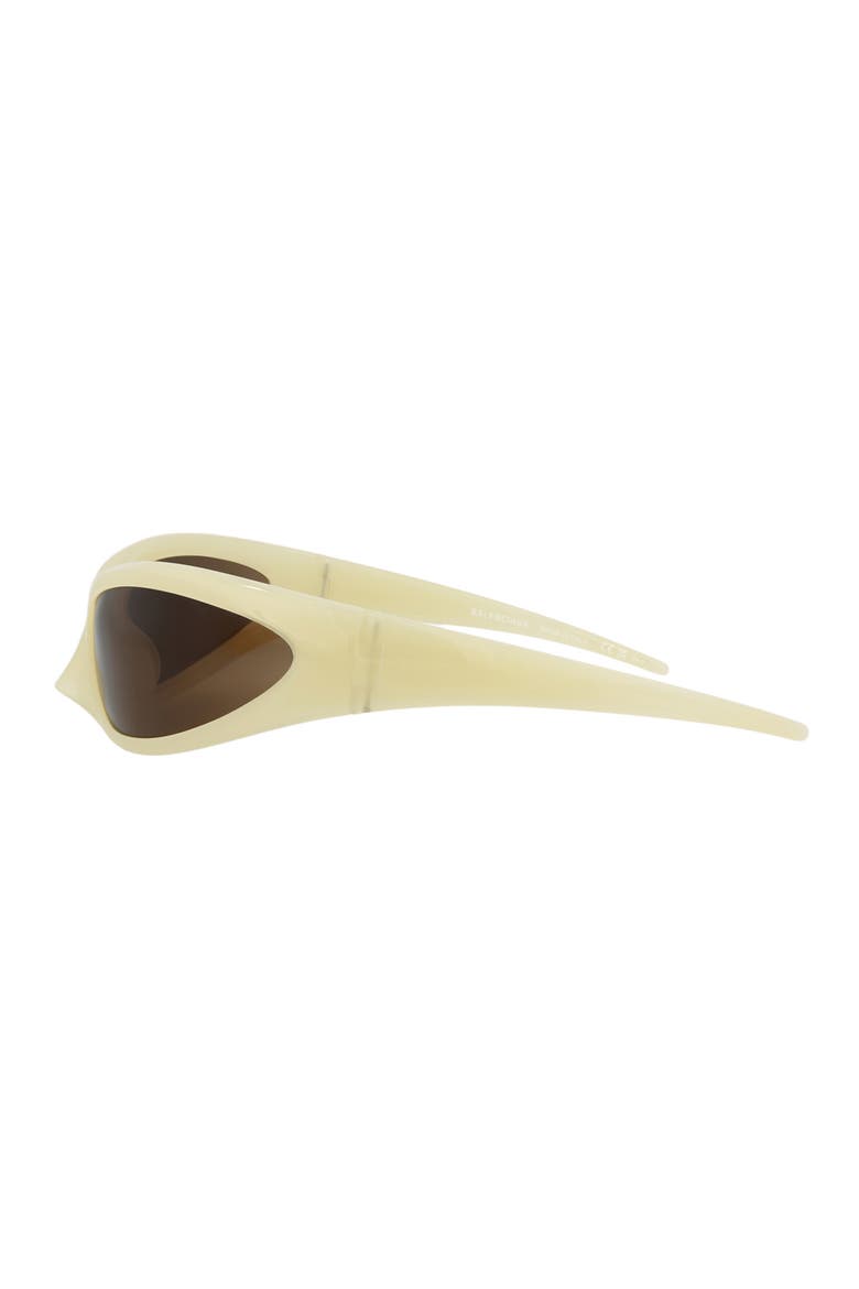 80mm Wrap Sunglasses, Alternate, color, YELLOW YELLOW BROWN