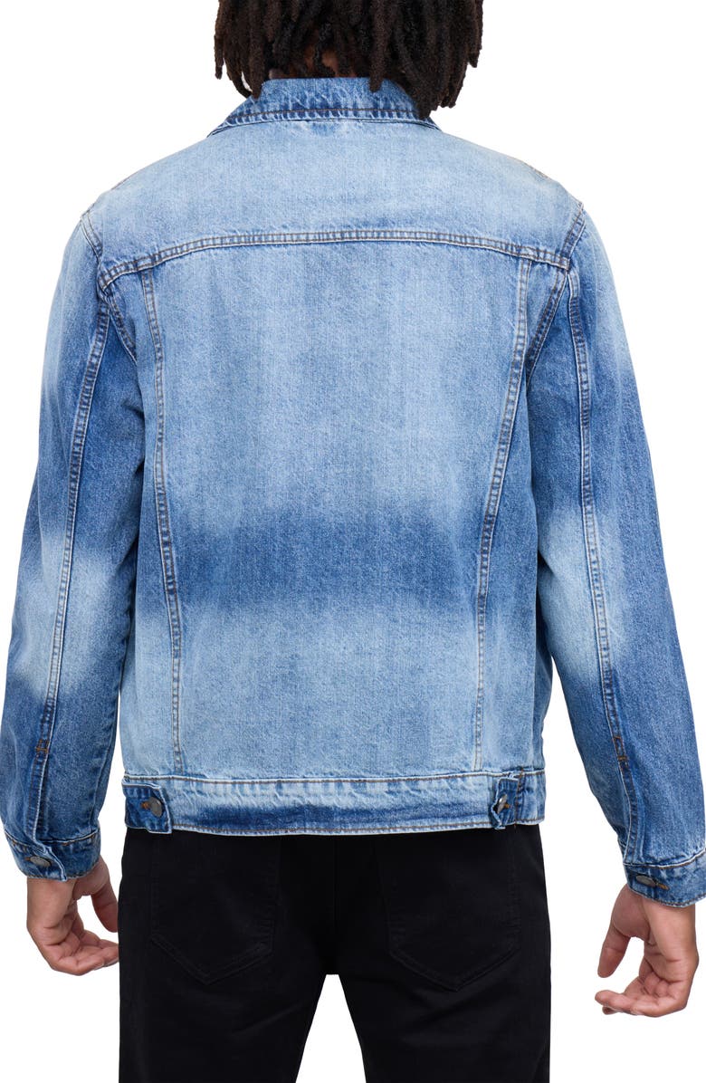 XRAY Slim Washed Denim Jacket, Alternate, color, Medium Wash