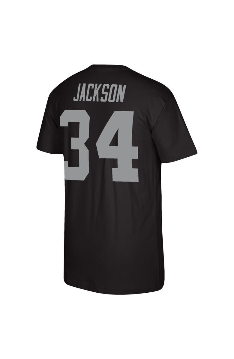 Mitchell & Ness Men's Mitchell & Ness Bo Jackson Black Los Angeles Raiders Retired Player Name & Number T-Shirt, Alternate, color, 