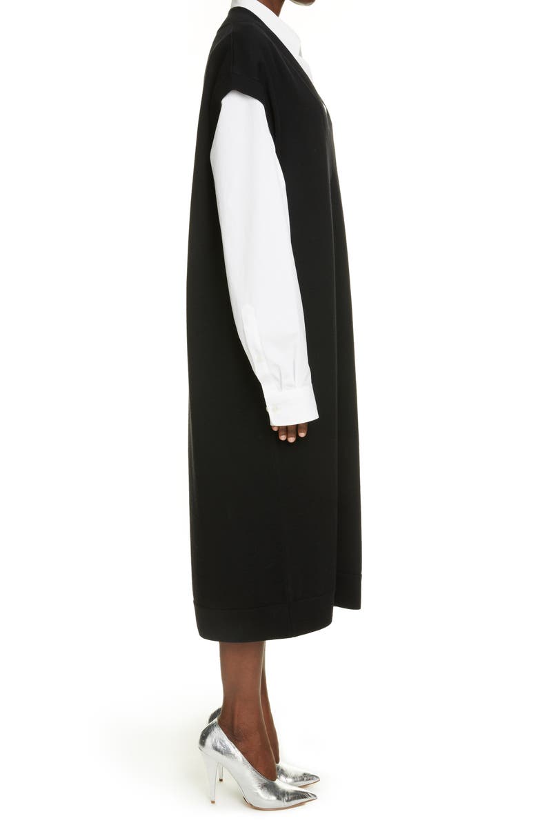 Dries Van Noten Taipan Merino Wool Dress, Alternate, color,