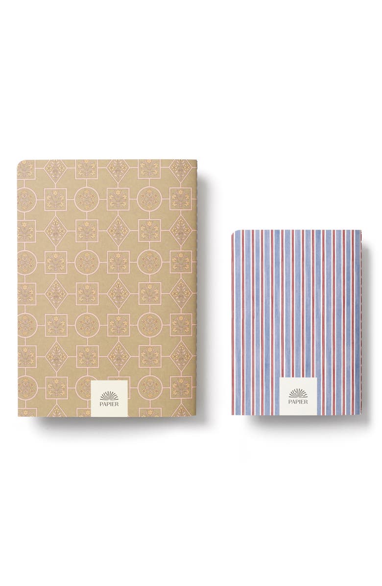 Papier Stripes 2-Pack Softcover Notebooks, Alternate, color, 