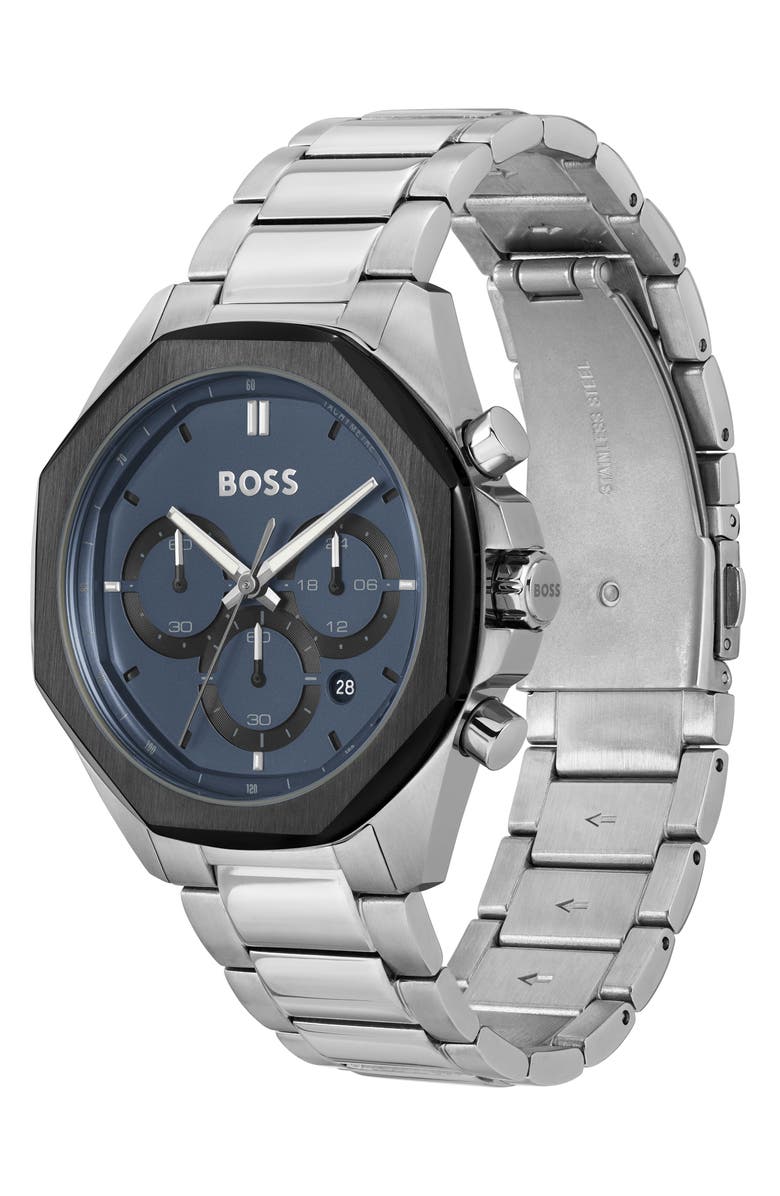 BOSS Cloud Bracelet Watch, 43mm, Alternate, color,