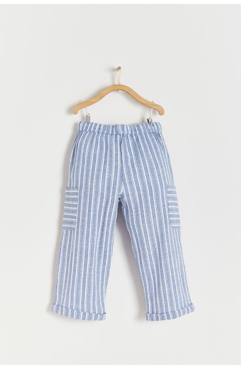 Babycottons Premium Cotton Rani Pants for Toddler, Alternate, color, Blue