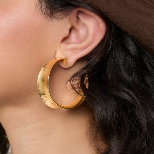 Jessica Simpson Sculptural Statement Earrings In Gold