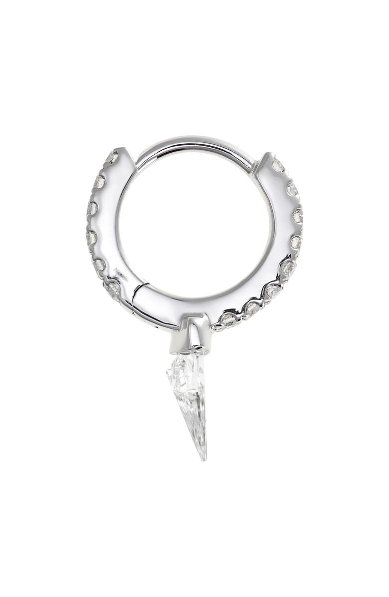 MARIA TASH Silhouette Diamond Short Spike Eternity Single Hoop Earring, Alternate, color, 