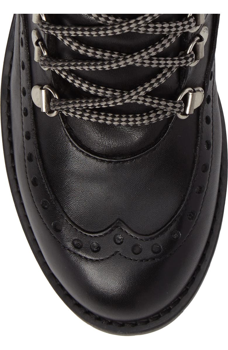 Charles David Rugby Genuine Rabbit Fur Lace-Up Boot, Alternate, color,