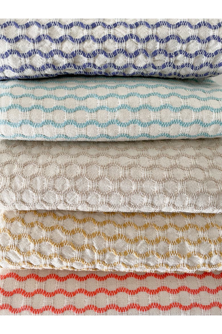 Beach Wave Turkish Cotton Beach Towel, Alternate, color, Bright Aqua