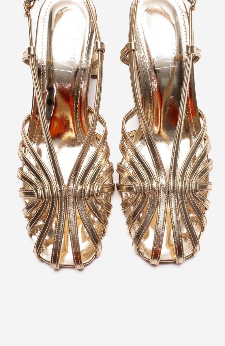 Prologue Shoes Wilda Block Heel Sandal, Alternate, color, Gold