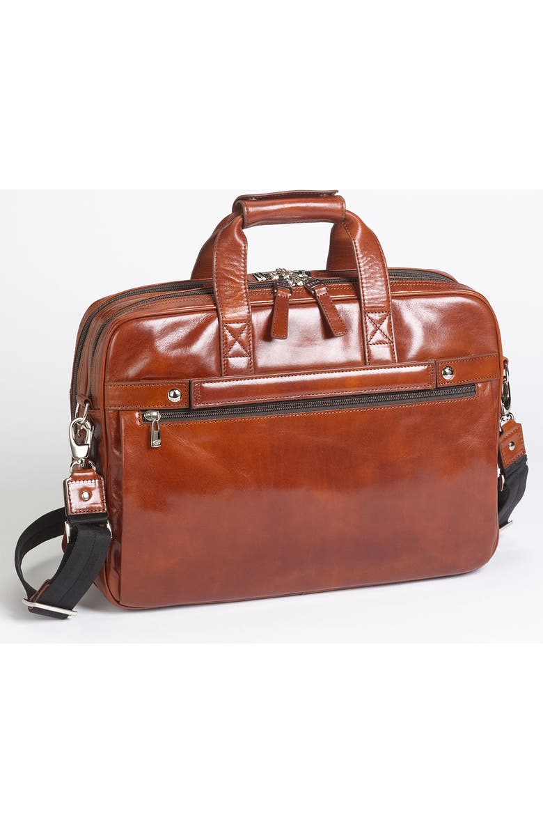 Bosca Double Compartment Leather Briefcase, Main, color,