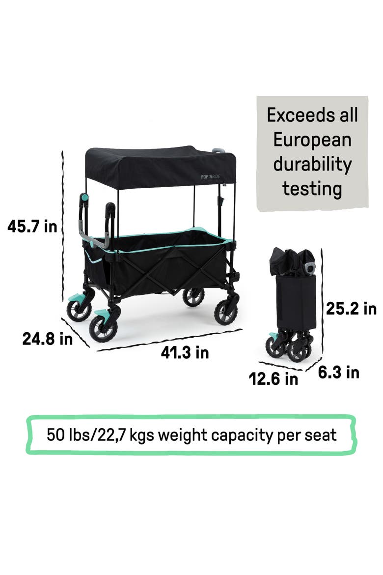 Pop 'N Ride Stroller Wagon, Alternate, color, BLACK
