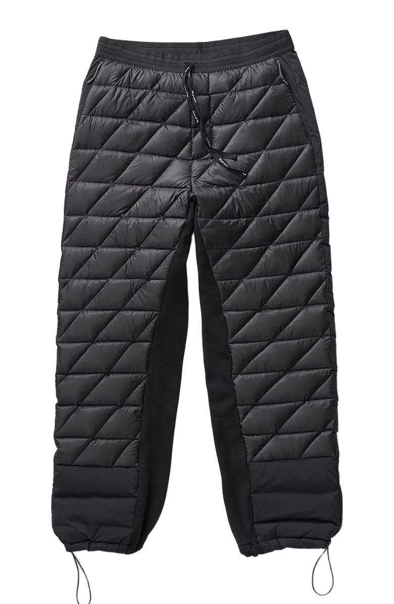 Holden Outerwear Hybrid Down Sweatpant, Main, color, Black
