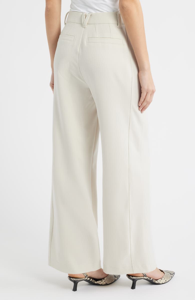 Wit & Wisdom Relaxed Waist Wide Leg Trousers, Alternate, color, Pale Stone