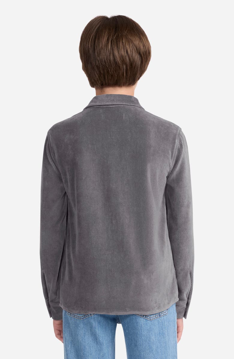 abercrombie kids Kids' Corduroy Button-Up Shirt, Alternate, color, Castlerock