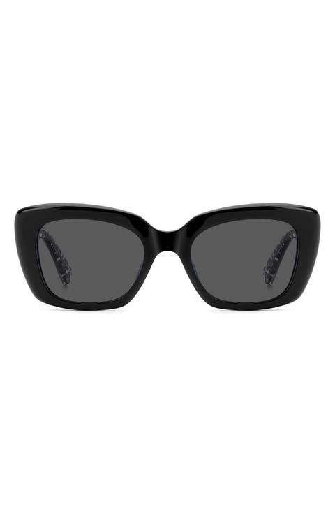 jenell 51mm polarized rectangular sunglasses