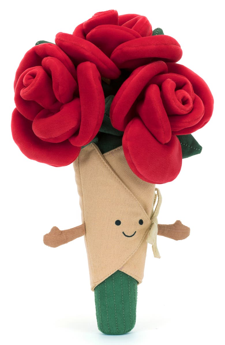 Jellycat Amusable Bouquet of Roses Plush Toy, Main, color, 