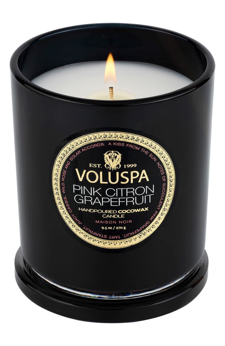 Voluspa Pink Citron Grapefruit Classic Candle, Main, color, Pink Citron