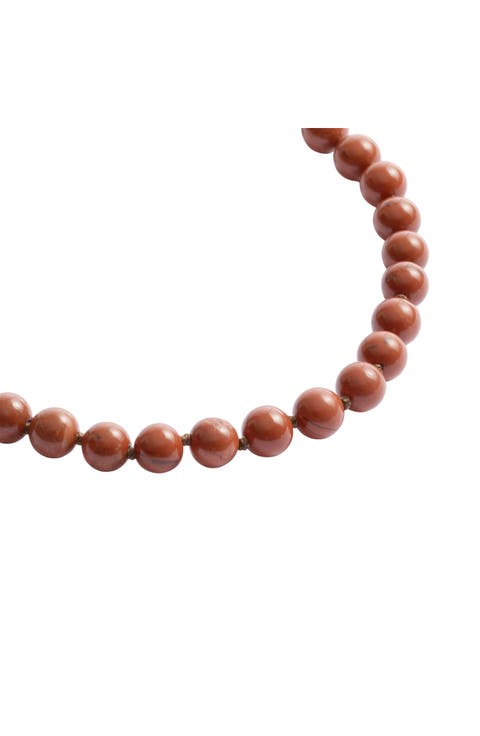 Ochre Round Red Jasper Necklace