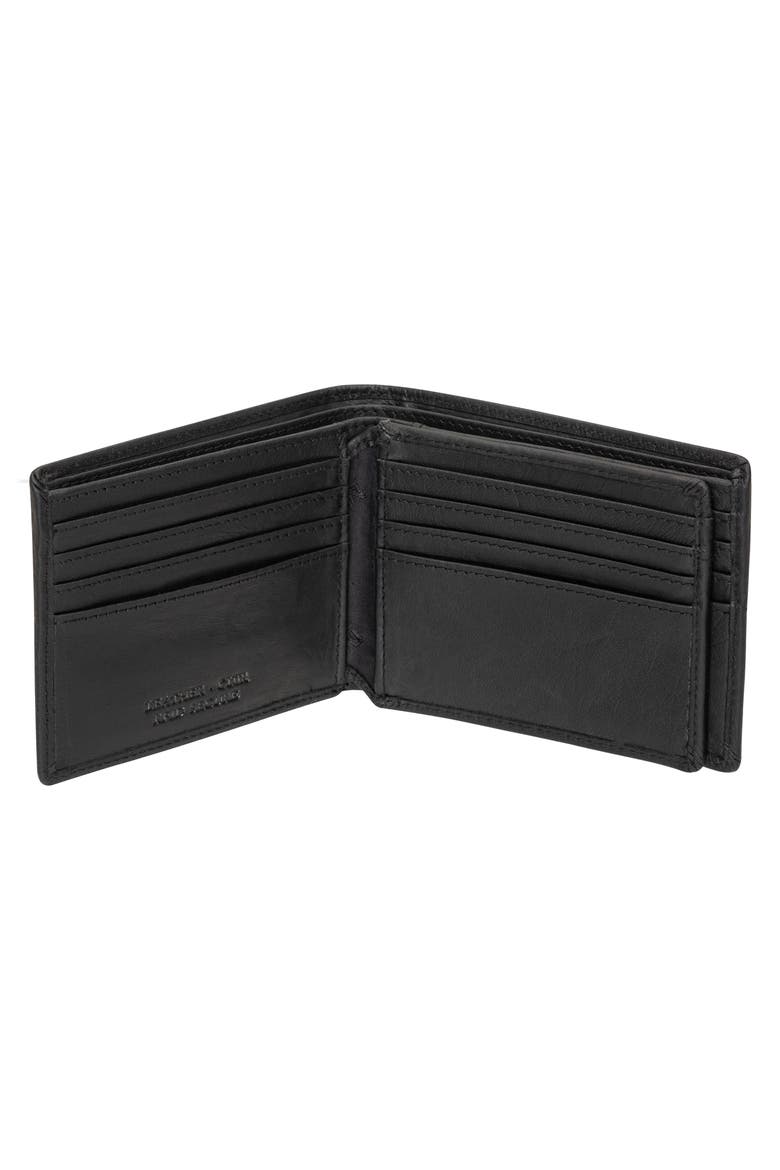 Buffalo RFID Center Wing Wallet, Alternate, color, BLACK