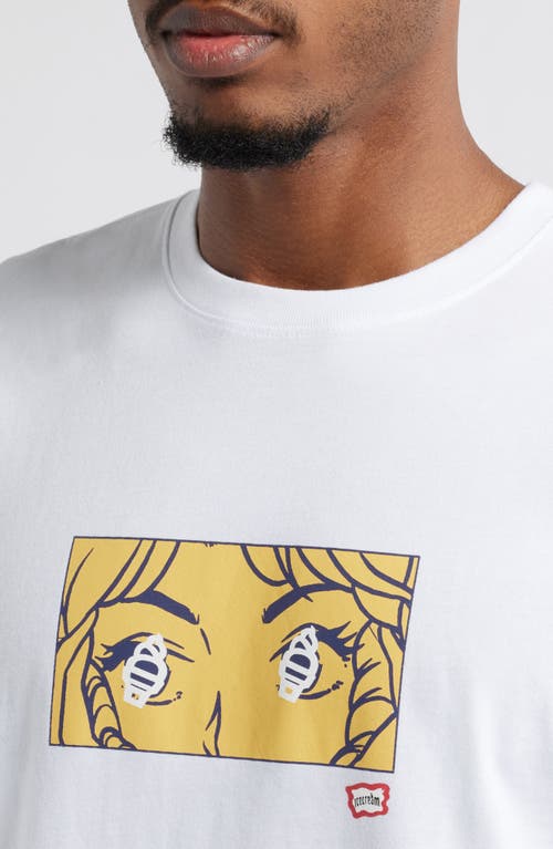 Icecream Seeing Cones Graphic T-shirt In White
