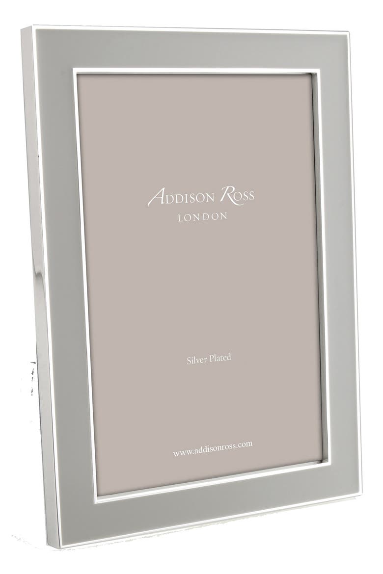 Chiffon Enamel Picture Frame, Main, color, GREY