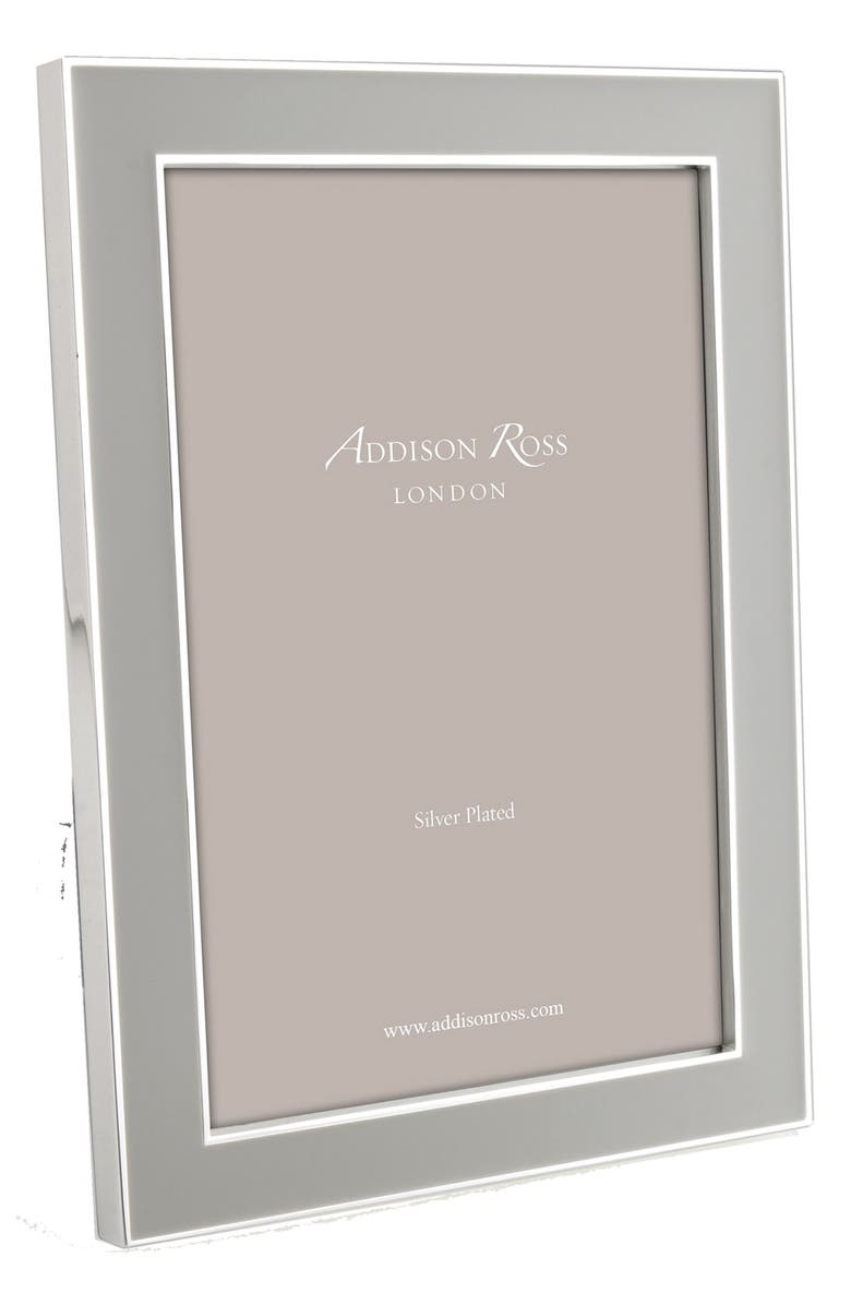 Addison Ross London Chiffon Enamel Picture Frame, Main, color, Grey