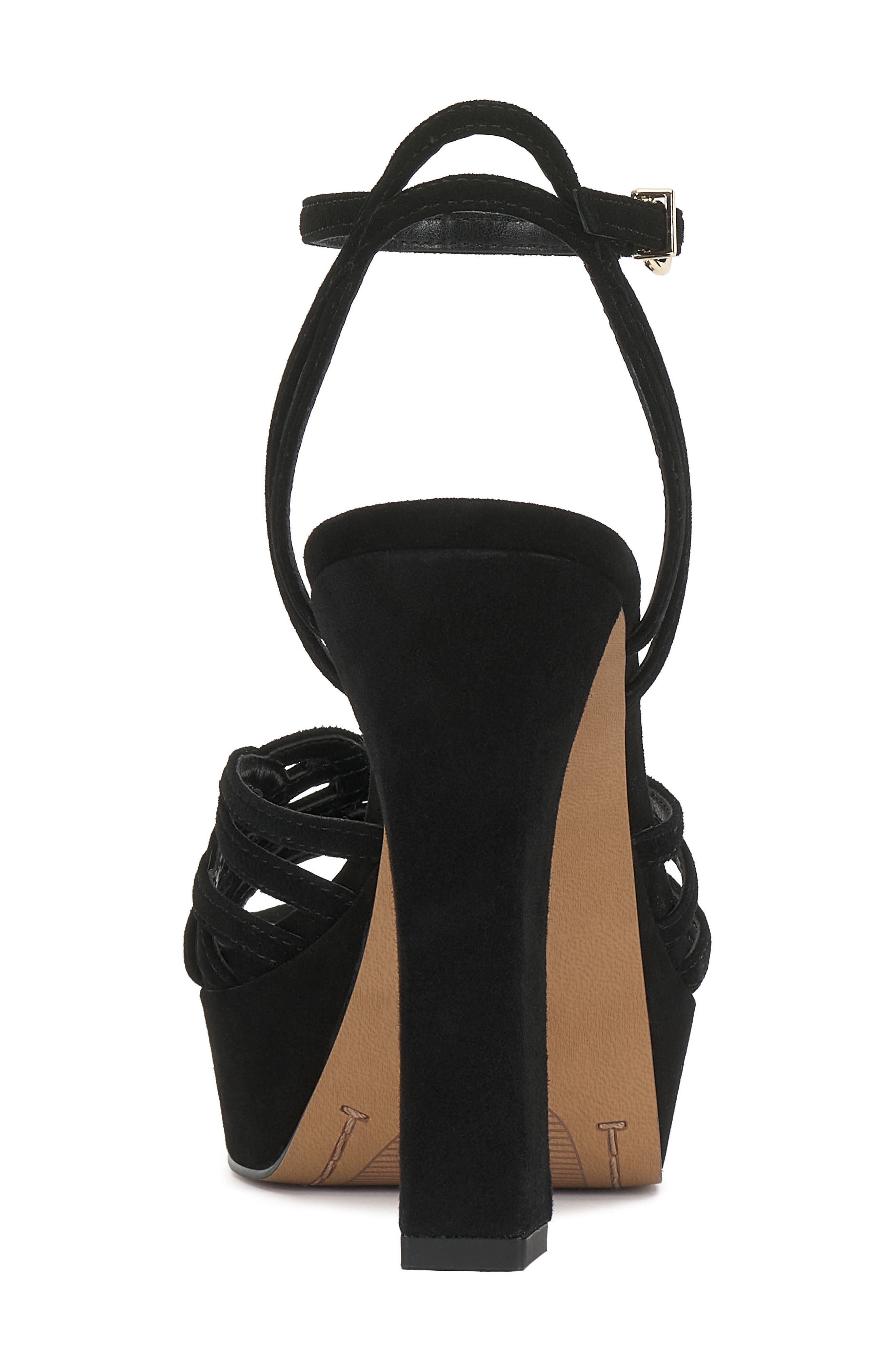 Imagine by Vince Camuto Samlee Platform Ankle Strap Sandal, Alternate, color, Black Suede