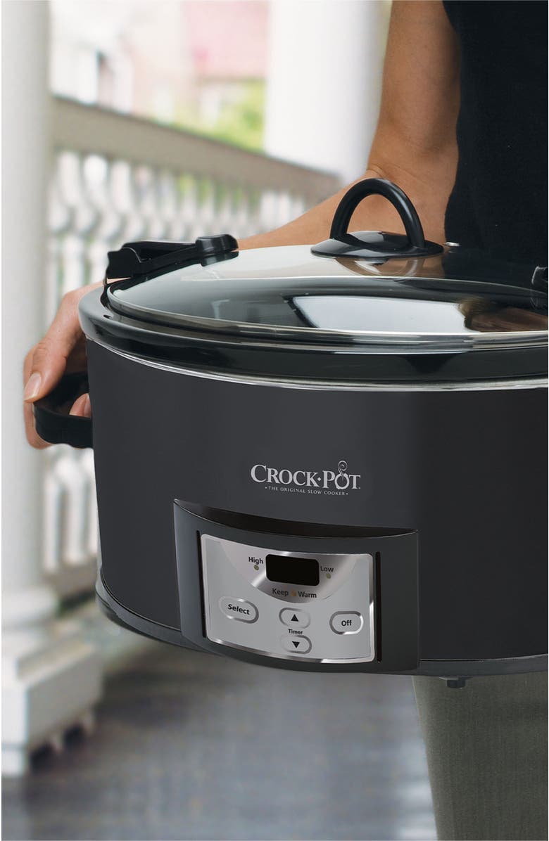 Crock-pot 7-Quart Cook & Carry Slow Cooker, Alternate, color, Black