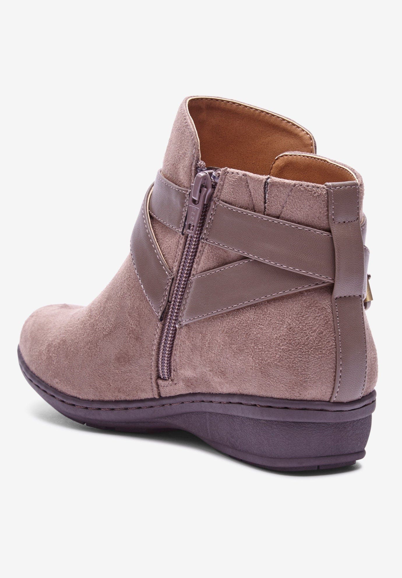 Comfortview The Bronte Bootie, Alternate, color, Dark Taupe