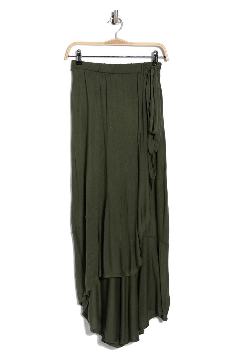 GO COUTURE Wrap Maxi Skirt, Main, color, Aventurine