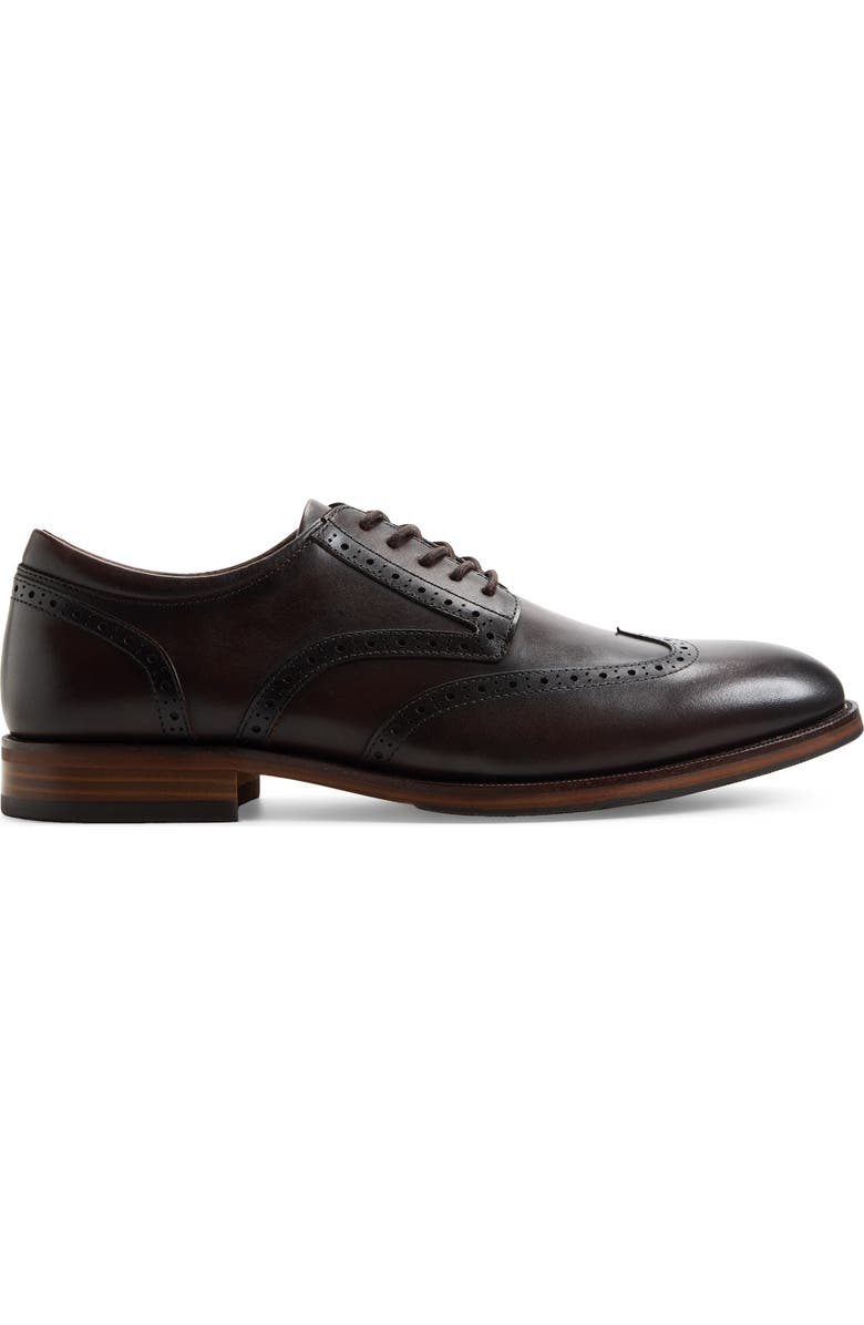 ALDO Harington Wingtip Derby, Alternate, color, Dark Brown