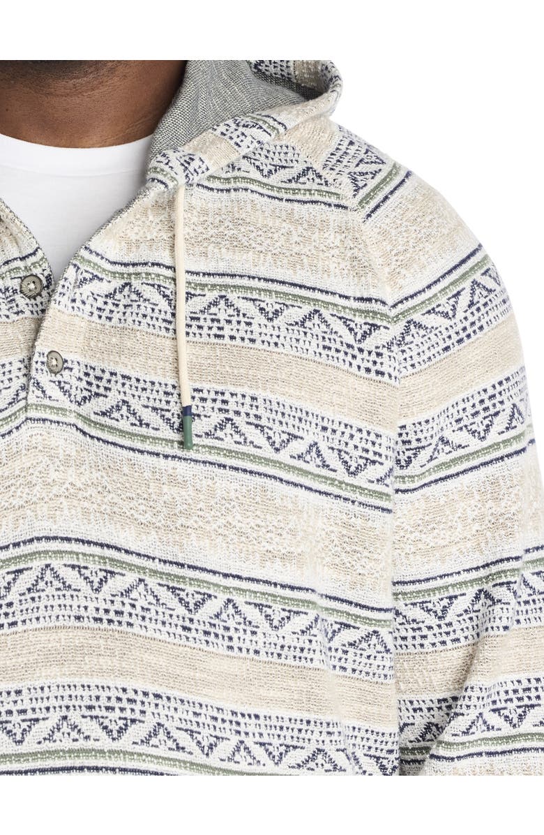 Tommy Bahama Big & Tall Golden Sands Baja Hoodie, Alternate, color, Coconut
