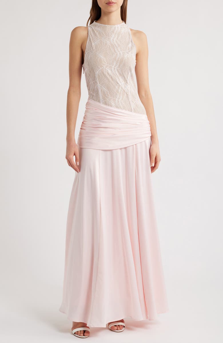 Dalia Mixed Media Gown