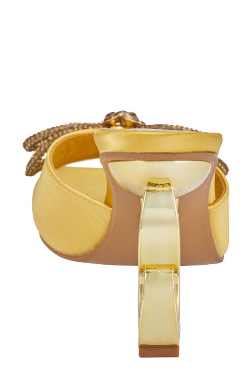 Ninety Union Regal Bow Slide Sandal In Gold