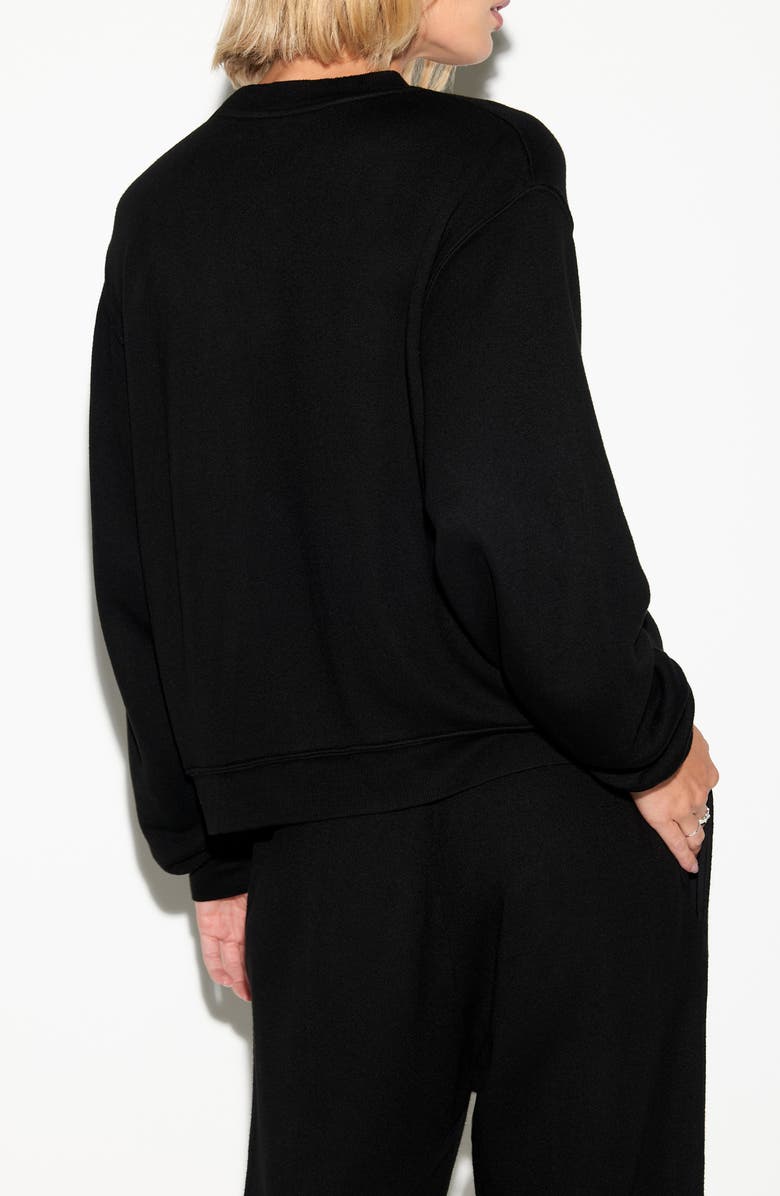 Spiritual Gangster Logo Cotton & Linen Graphic Sweatshirt, Alternate, color, 