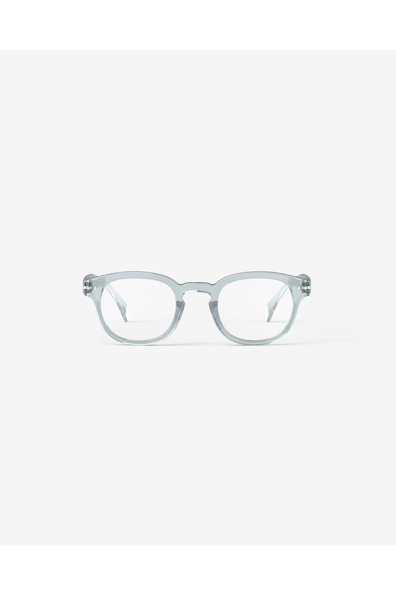 #C 49mm Square Reading Glasses, Main, color, Frozen Blue